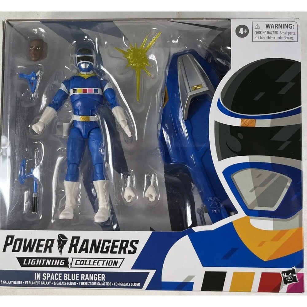Power Rangers Lightning Collection In Space Blue Ranger & Galaxy Glider Figure